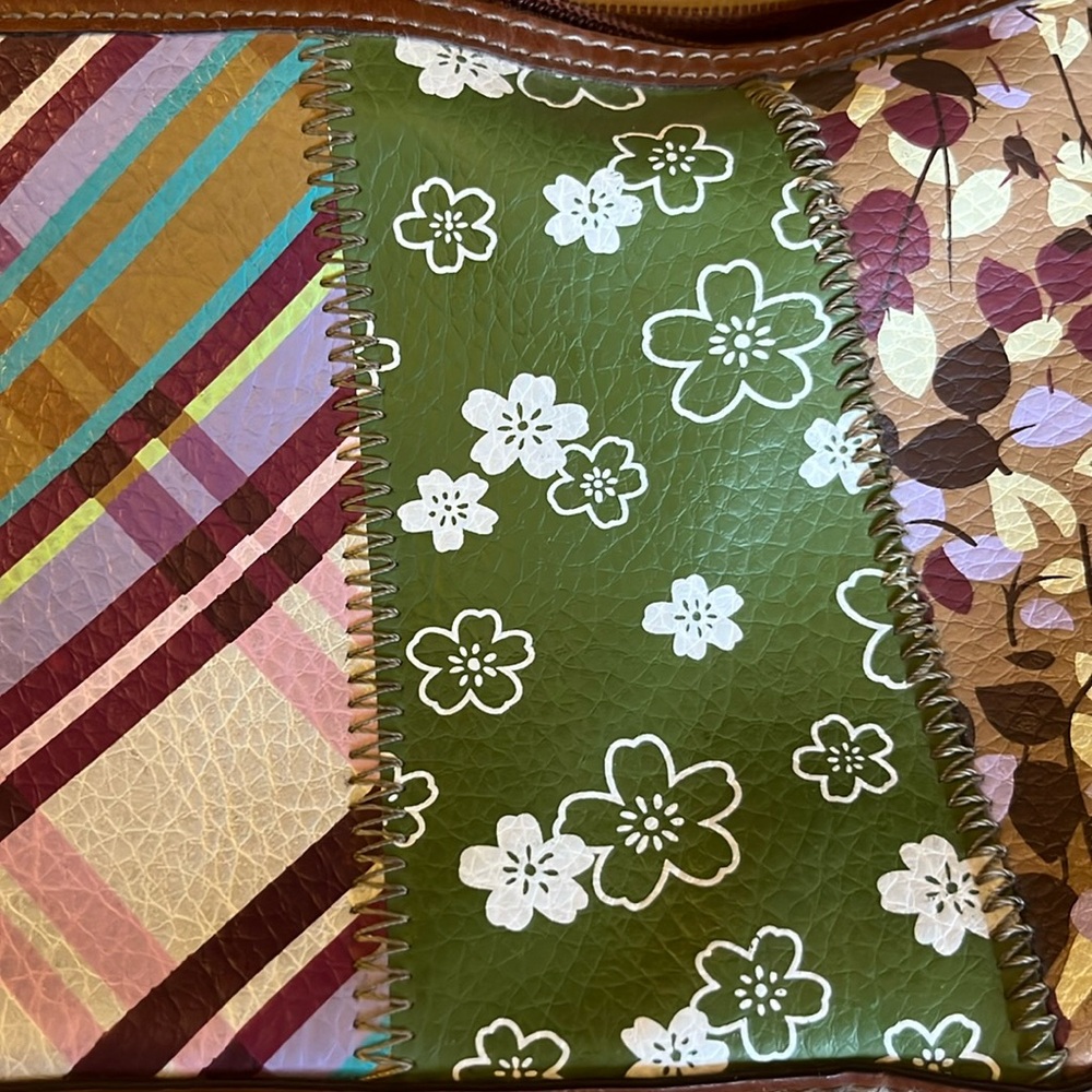 Relic Shoulder Bag Patchwork Mixed Prints & Brown - image 5